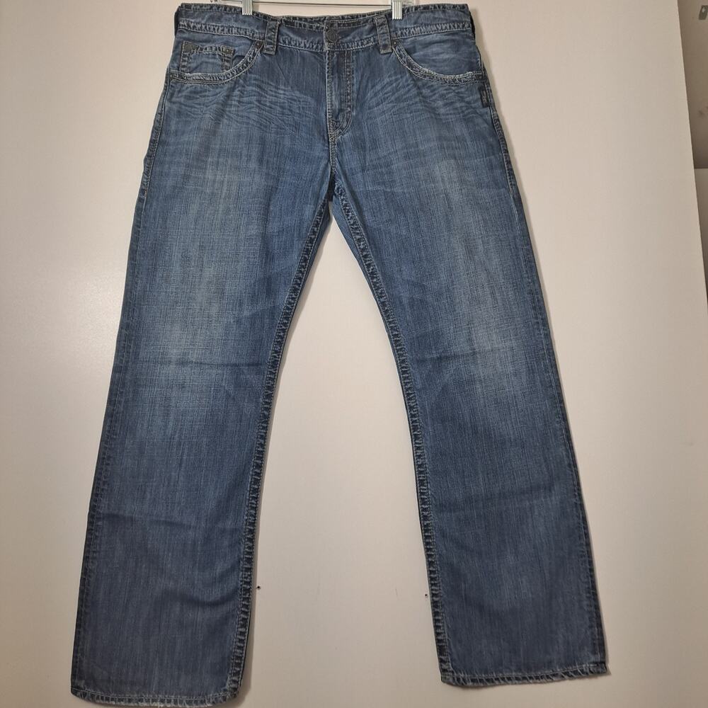 Silver Jeans 38x34 Zac Pants Bootcut Western Glove Works